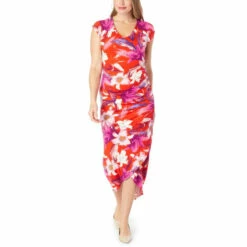 Best deal π Colleen Lopez Collection Colleen Lopez Shirred Maxi π Dress Red Floral β