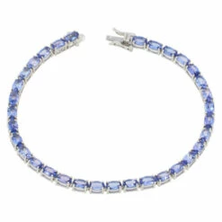 Best deal 🛒 Colleen Lopez Collection Colleen Lopez Exotic Gemstone Tennis Bracelet Aquamarine 🧨