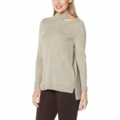 Best deal 👍 Colleen Lopez Collection Colleen Lopez Cutout Mock Neck Sweater Lapis Blue ✨