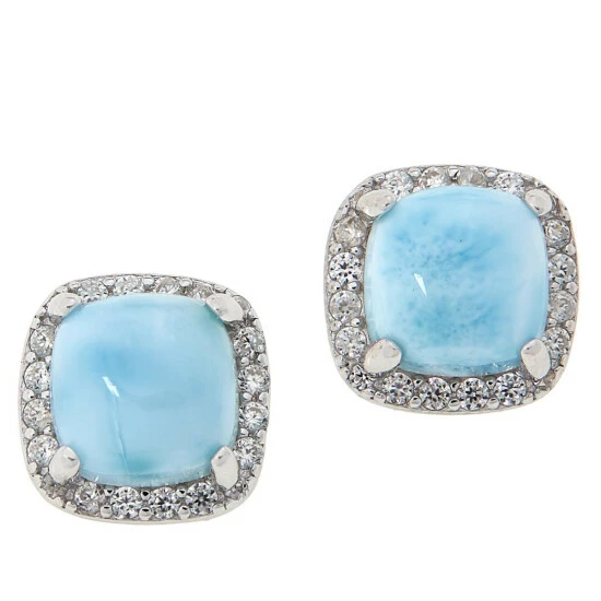 Buy ๐ Colleen Lopez Collection Colleen Lopez Cushion-Cut Exotic Gemstone Stud Earrings Kunzite ๐งจ