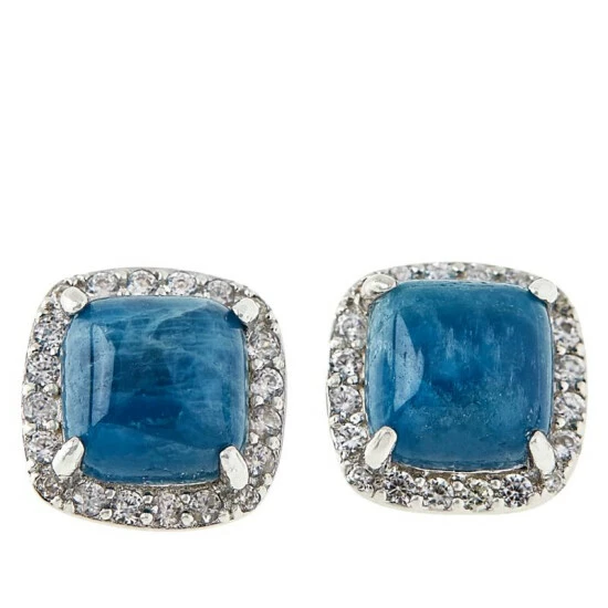 Buy ๐ Colleen Lopez Collection Colleen Lopez Cushion-Cut Exotic Gemstone Stud Earrings Kunzite ๐งจ - Image 3