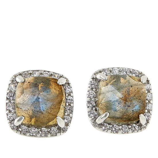 Buy ๐ Colleen Lopez Collection Colleen Lopez Cushion-Cut Exotic Gemstone Stud Earrings Kunzite ๐งจ - Image 5
