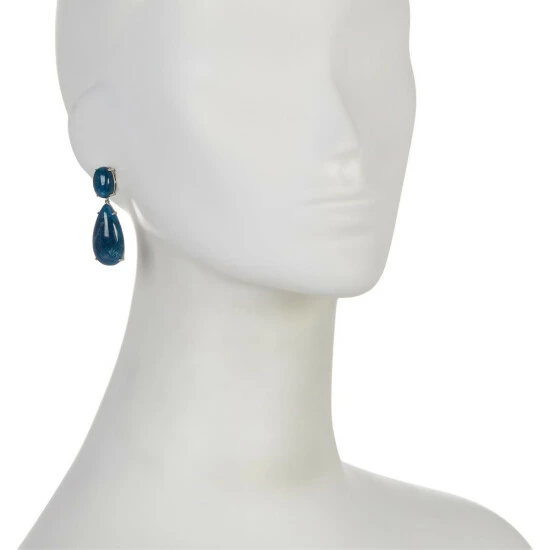 Best Pirce ๐ Colleen Lopez Collection Colleen Lopez Exotic Opaque Gemstone Pear Drop Earrings Green Zoisite ๐ - Image 2