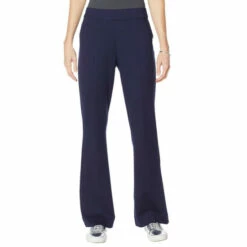 Best deal 🎉 Colleen Lopez Collection Colleen Lopez Flare-Leg Ponte Pant Navy 🌟