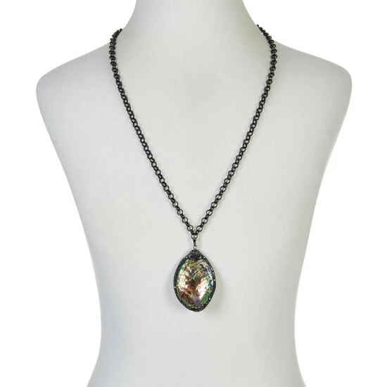 Cheap π Colleen Lopez Collection Colleen Lopez Reversible Shell Pendant Necklace Pink π - Image 4