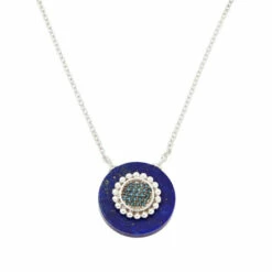 Best Sale 💯 Colleen Lopez Collection Colleen Lopez Diamond-Accented Round Gemstone Necklace Tigers Eye 🌟