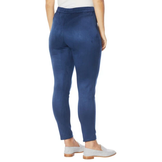 Wholesale π Colleen Lopez Collection Colleen Lopez Stretch Faux Suede Pull-On Skinny Pant Deep Sea π - Image 3