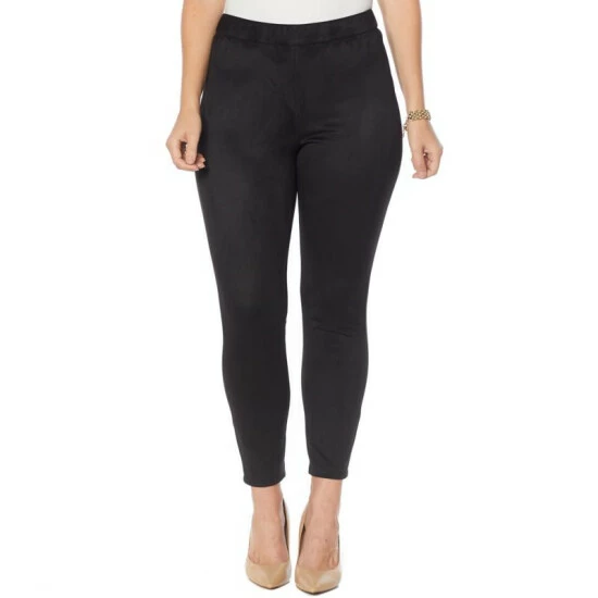 Wholesale π Colleen Lopez Collection Colleen Lopez Stretch Faux Suede Pull-On Skinny Pant Deep Sea π - Image 4