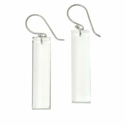 Promo 🔥 Colleen Lopez Collection Colleen Lopez Sterling Silver Rectangular Gemstone Drop Earrings Lemon Quartz 🌟