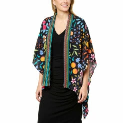 Coupon ✨ Colleen Lopez Collection C.Lopez Printed Woven Topper Rich Blue 🔔