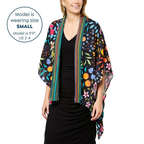 Coupon β¨ Colleen Lopez Collection C.Lopez Printed Woven Topper Rich Blue π - Image 4