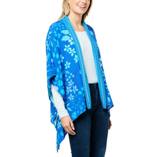 Coupon β¨ Colleen Lopez Collection C.Lopez Printed Woven Topper Rich Blue π - Image 9