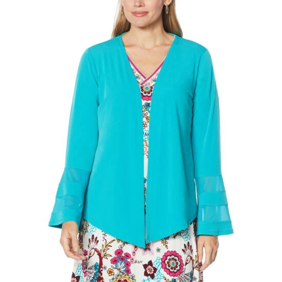 Budget 🛒 Colleen Lopez Collection Colleen Lopez Mesh Inset Topper Dark Purple 😀 - Image 6