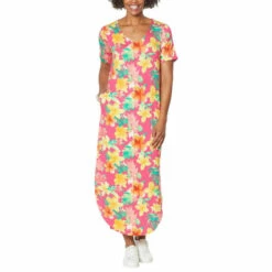 Brand new 🌟 Colleen Lopez Collection Colleen Lopez AnyWEAR Maxi 👗 Dress Grape Chevron ✨