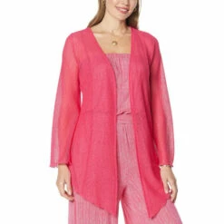 Cheapest ✨ Colleen Lopez Collection Colleen Lopez Long-Sleeve Raschel Lace Cardigan Blue Tint ✨