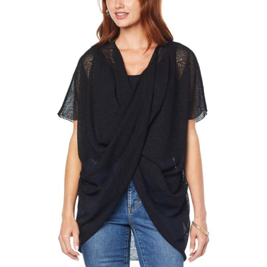 Best reviews of 🤩 Colleen Lopez Collection Colleen Lopez Mesh Twist-Front Top Turquoise 😍 - Image 4