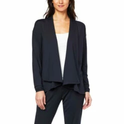 Discount 🔔 Colleen Lopez Collection Colleen Lopez Long-Sleeve Cool Topper Black 🛒