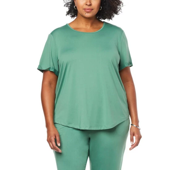 Cheap ๐คฉ Colleen Lopez Collection Colleen Lopez Cool Knit Tee With Back Cutout Detail Deep Ivy ๐ - Image 2