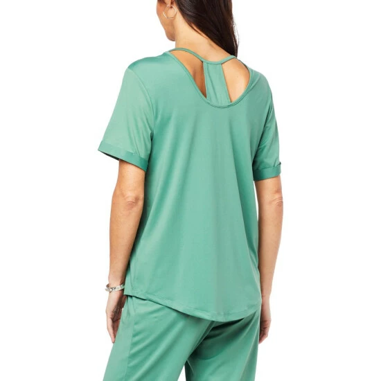 Cheap ๐คฉ Colleen Lopez Collection Colleen Lopez Cool Knit Tee With Back Cutout Detail Deep Ivy ๐ - Image 3