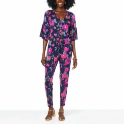 Top 10 ๐ Colleen Lopez Collection Colleen Lopez Ruffle Bell-Sleeve Jumpsuit Black โจ