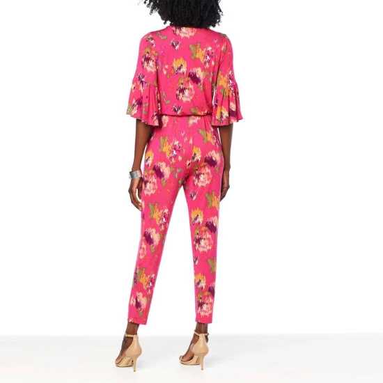 Top 10 ๐ Colleen Lopez Collection Colleen Lopez Ruffle Bell-Sleeve Jumpsuit Black โจ - Image 2