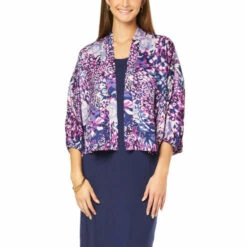 Best deal ⭐ Colleen Lopez Collection Colleen Lopez Batwing Open-Front Topper Black ⭐