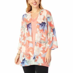 Outlet 👏 Colleen Lopez Collection Colleen Lopez Chiffon Lily Topper Black ⭐