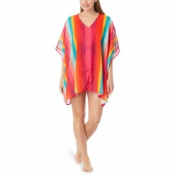 Best Pirce 💯 Colleen Lopez Collection Colleen Lopez Striped Georgette Tunic Blue Stripe 🎉