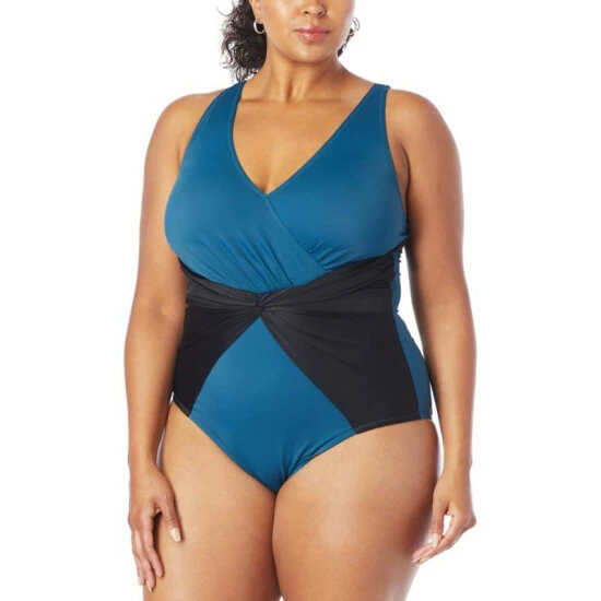 Brand new ๐ Colleen Lopez Collection Colleen Lopez Colorblock Twist Front ๐ฉฑ Swimsuit Tomato Red ๐ฅ - Image 6