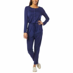 Promo 🧨 Colleen Lopez Collection Colleen Lopez Button Front Jumpsuit Navy 🤩