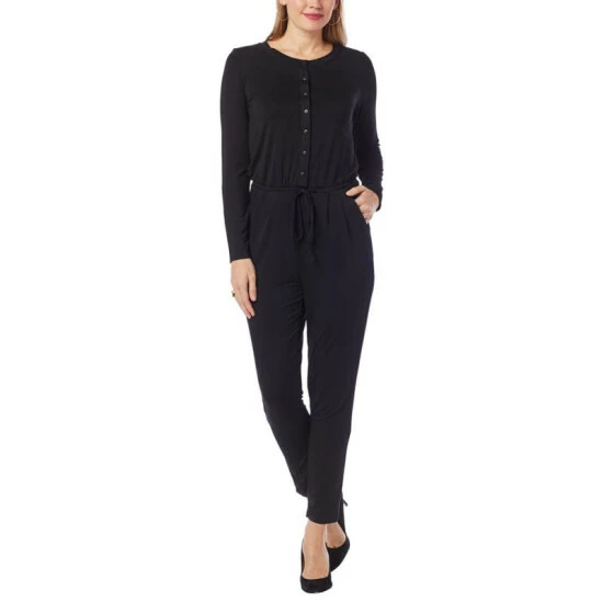 Promo 🧨 Colleen Lopez Collection Colleen Lopez Button Front Jumpsuit Navy 🤩 - Image 4