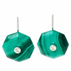 Best Pirce 🔥 Colleen Lopez Collection Colleen Lopez Geometric Gemstone And White Zircon Drop Earrings Lemon Quartz 😍