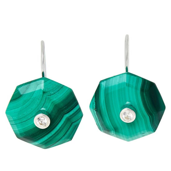 Best Pirce ๐ฅ Colleen Lopez Collection Colleen Lopez Geometric Gemstone And White Zircon Drop Earrings Lemon Quartz ๐