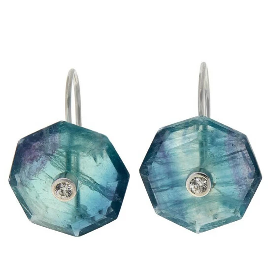 Best Pirce ๐ฅ Colleen Lopez Collection Colleen Lopez Geometric Gemstone And White Zircon Drop Earrings Lemon Quartz ๐ - Image 3