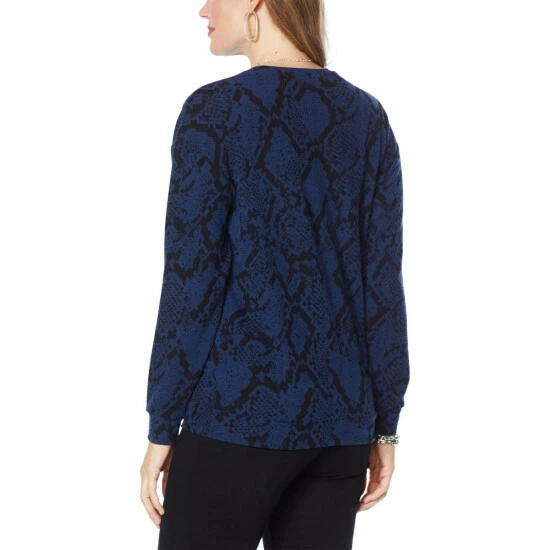 Cheapest ๐ Colleen Lopez Collection Colleen Lopez Snake-Print Side Twist Top Ivory Snake ๐คฉ - Image 3