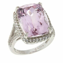 Buy 🛒 Colleen Lopez Collection Colleen Lopez Cushion-Cut Kunzite And White Zircon Ring 🎁