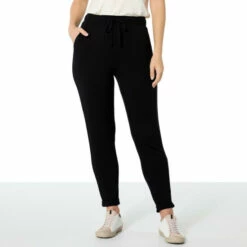 Top 10 🔔 Colleen Lopez Collection Colleen Lopez French Terry Jogger Pant Black 😀