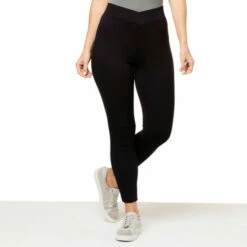 Best deal 😀 Colleen Lopez Collection Colleen Lopez Crossover Waist Knit Pant Bright Navy ✔️