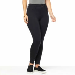 Best Sale 😍 Colleen Lopez Collection "As Is" Colleen Lopez Shaping Ponte Skinny Pant Black 😉