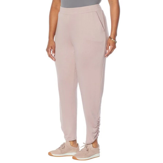 Cheapest ๐ Colleen Lopez Collection "As Is" Colleen Lopez French Terry Jogger Light Mauve ๐งจ - Image 3
