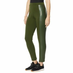 Cheap ๐ Colleen Lopez Collection Colleen Lopez Ponte Slim Pant With Faux Leather Panels ๐