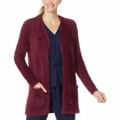 Cheapest 👍 Colleen Lopez Collection Colleen Lopez Snuggle Knit Cozy Cardigan ❤️