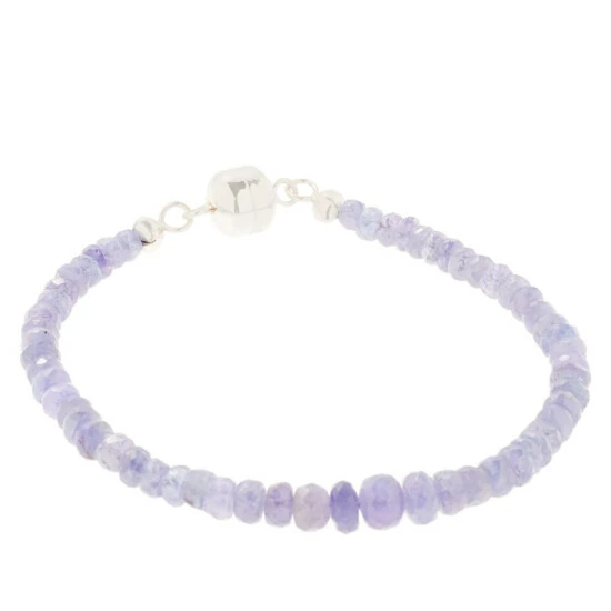 Promo ๐ Colleen Lopez Collection Colleen Lopez Tanzanite Bead Bracelet With Magnetic Clasp โญ