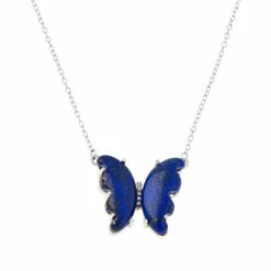 Hot Sale 🔥 Colleen Lopez Collection Colleen Lopez Sterling Silver Gemstone Butterfly Necklace 👍