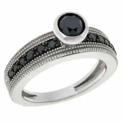 Flash Sale 🎁 Colleen Lopez Collection Colleen Lopez Sterling Silver 1ctw Black Diamond Ring 🛒