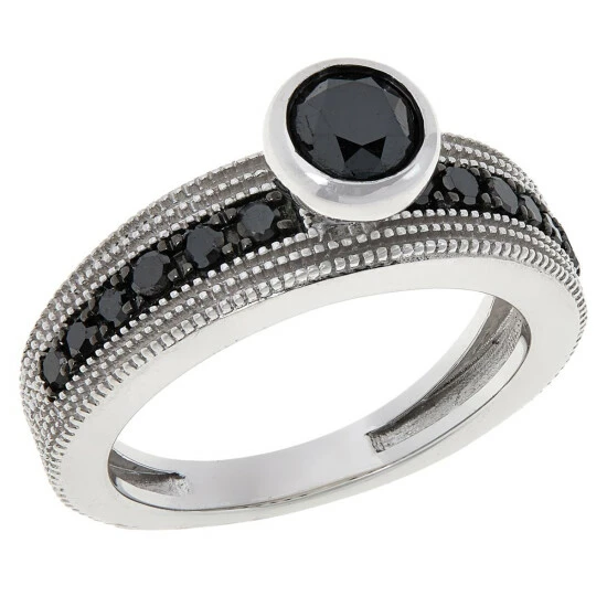 Flash Sale ๐ Colleen Lopez Collection Colleen Lopez Sterling Silver 1ctw Black Diamond Ring ๐
