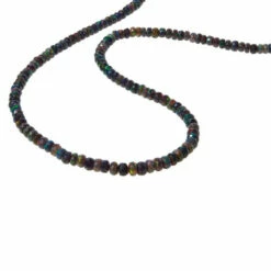 Hot Sale 🔥 Colleen Lopez Collection Colleen Lopez 36" Ethiopian Black Opal Necklace W/Black Diamond Clasp 🛒