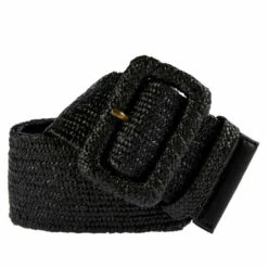 Deals 👍 Colleen Lopez Collection "As Is" Colleen Lopez Go-To Stretch Rattan Leather Belt 👏
