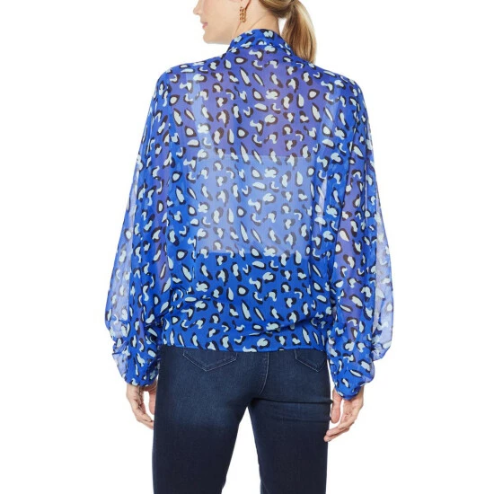 Discount π Colleen Lopez Collection "As Is" Colleen Lopez Printed Tie-Front Topper π― - Image 4