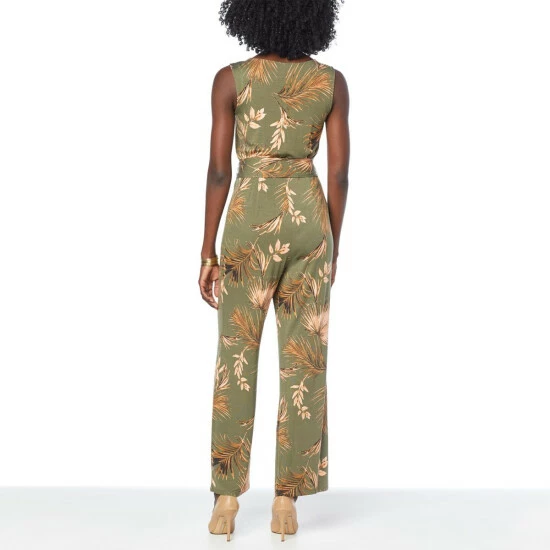 Cheap โ๏ธ Colleen Lopez Collection "As Is" Colleen Lopez Tie Belt Sleeveless Knit Jumpsuit โค๏ธ - Image 3